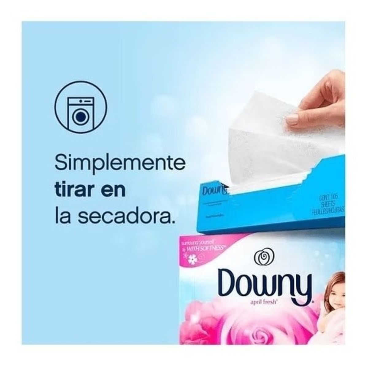 DOWNY - Toallas Suavizantes Antiestatica Downy 34 Un DOWNY