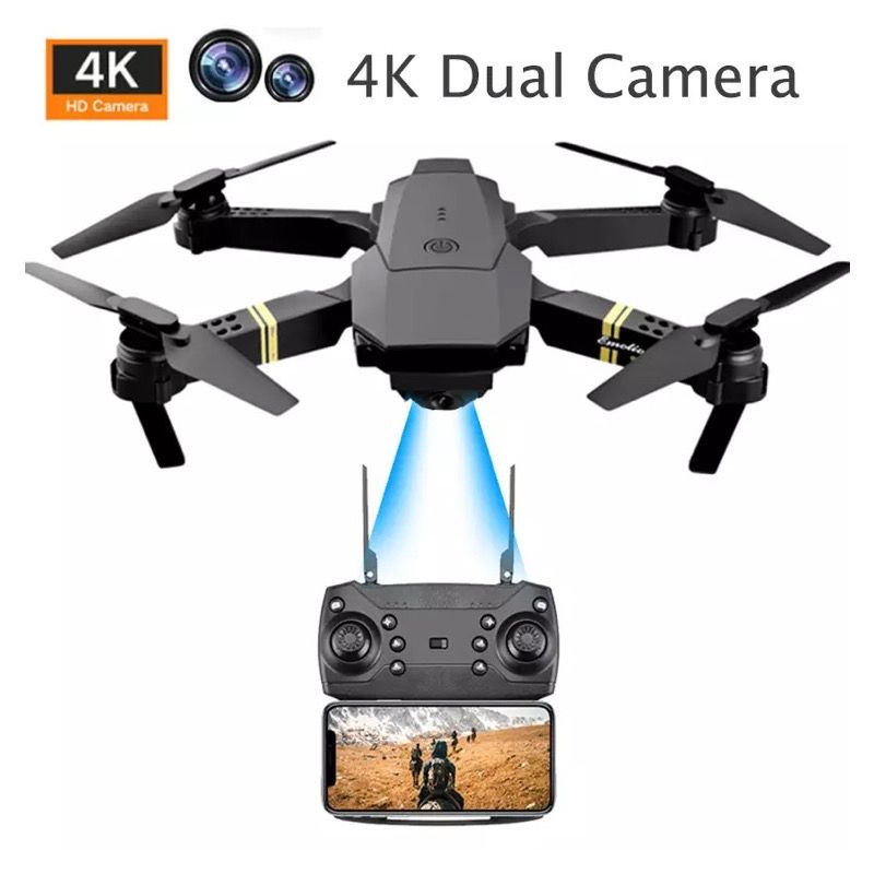 ACTUAL - Dron 4k Full Hd Doble Cámara Wifi Control Remoto Plegable