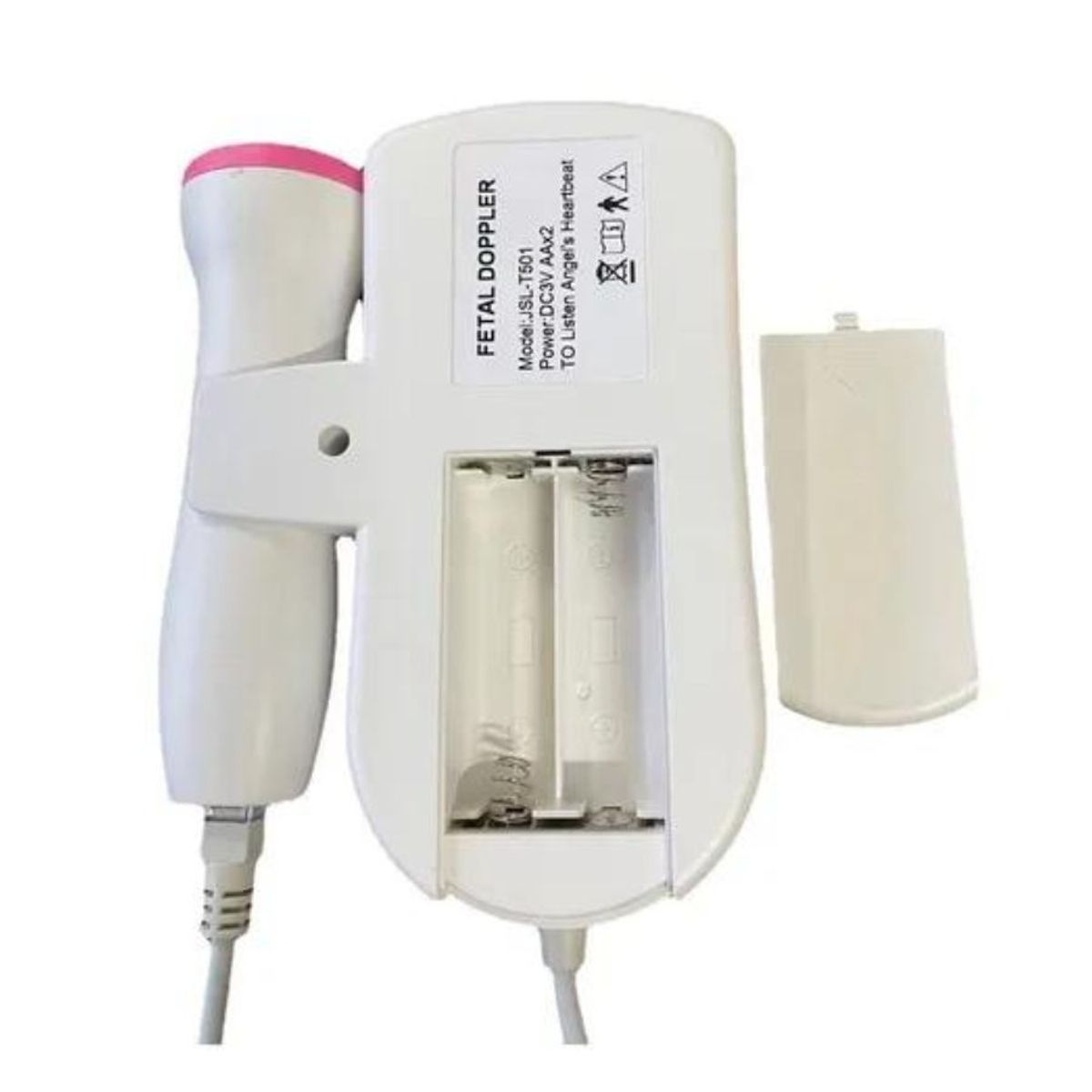GENERICO - Monitor De Frecuencia Cardíaca Fetal Doppler Rosado