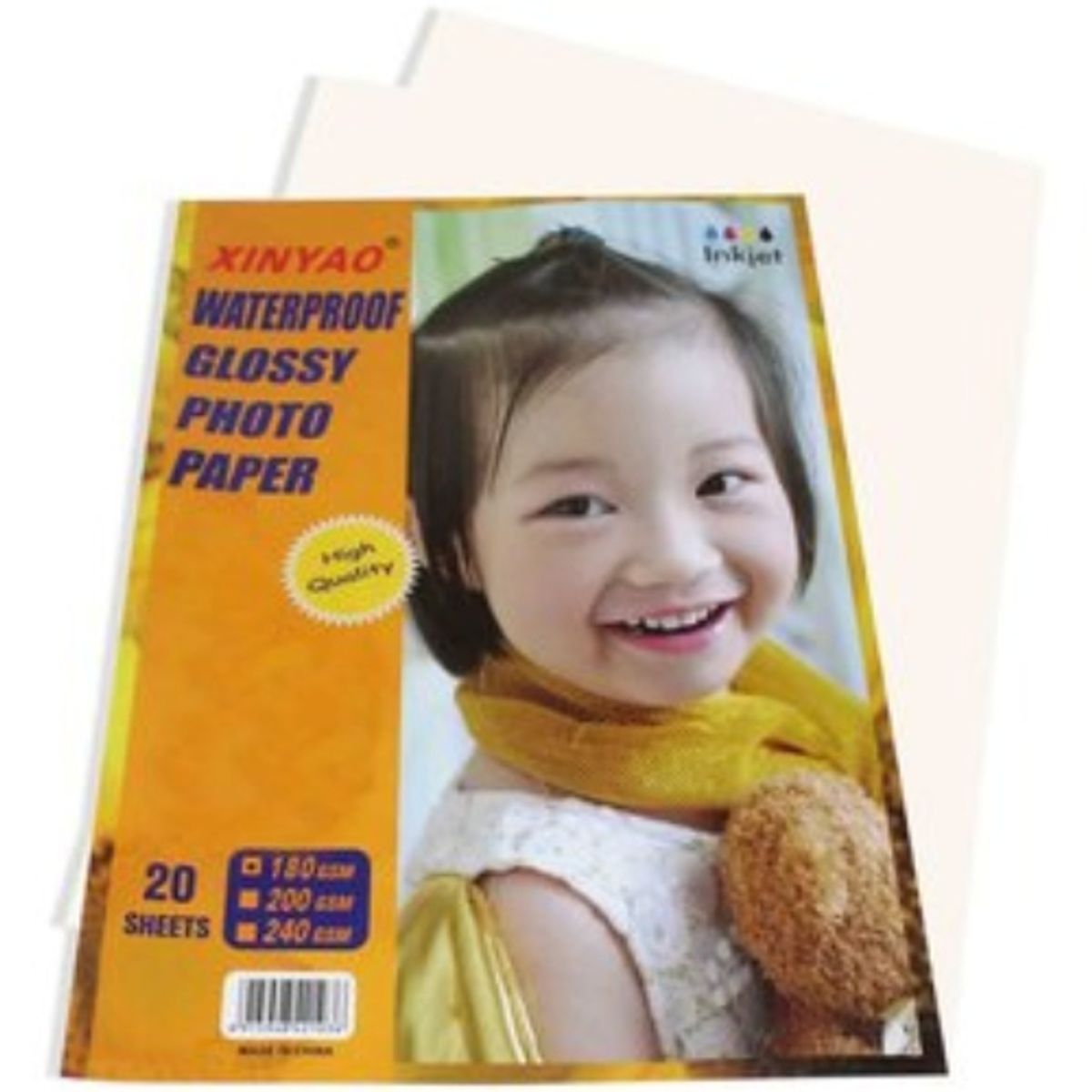 GENERICO - Papel fotografico adhesivo A4 180 gr Generico-Blanco PFA001