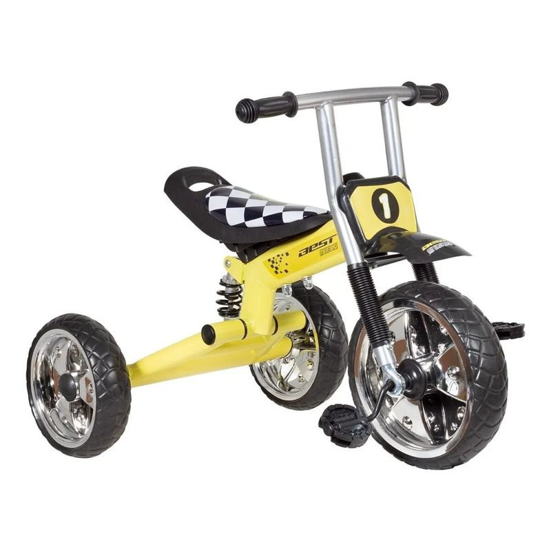 BEST - Triciclo Best Niño Caja Reforzado Amarillo