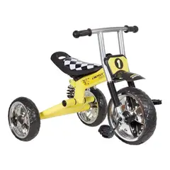 BEST - Triciclo Niño Caja Reforzado Amarillo