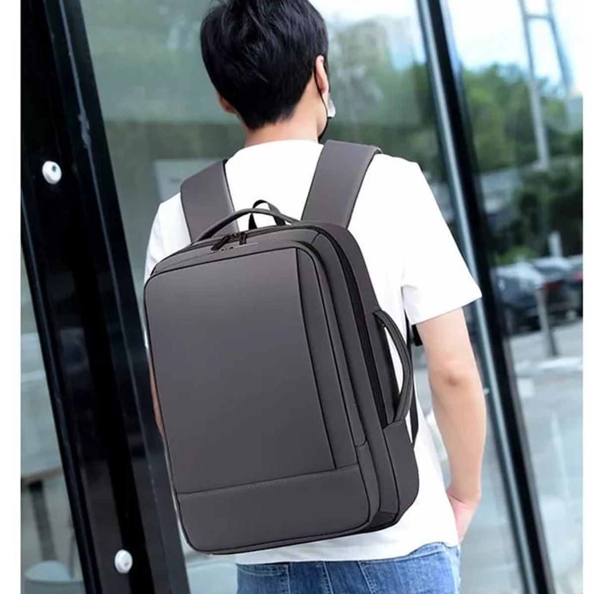 MV MOVAC - Mochila MOVAC Essence Antirrobo Impermeable Unisex Con Puerto USB