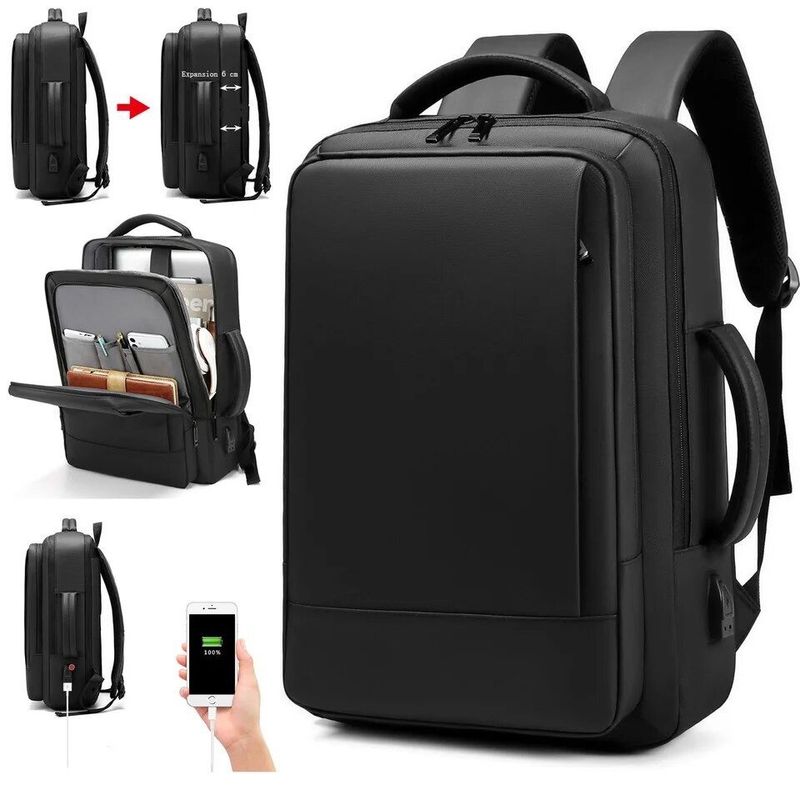 MV MOVAC - Mochila MOVAC Essence Antirrobo Impermeable Unisex Con Puerto USB