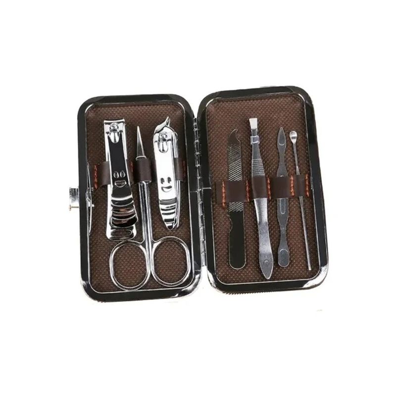GENERICO - Set Manicure 7 Piezas Herramientas Corta Uñas Profesional