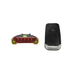 DEFENSOR FOREVER - Kit de luz delantera y trasera recargable de bicicleta