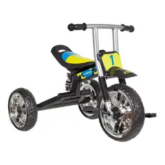 BEST - Triciclo Niño Caja Reforzado Amarillo Azul