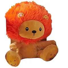 VELUTTI - Manta Tuto Bebé 80x100 y Peluche Leon