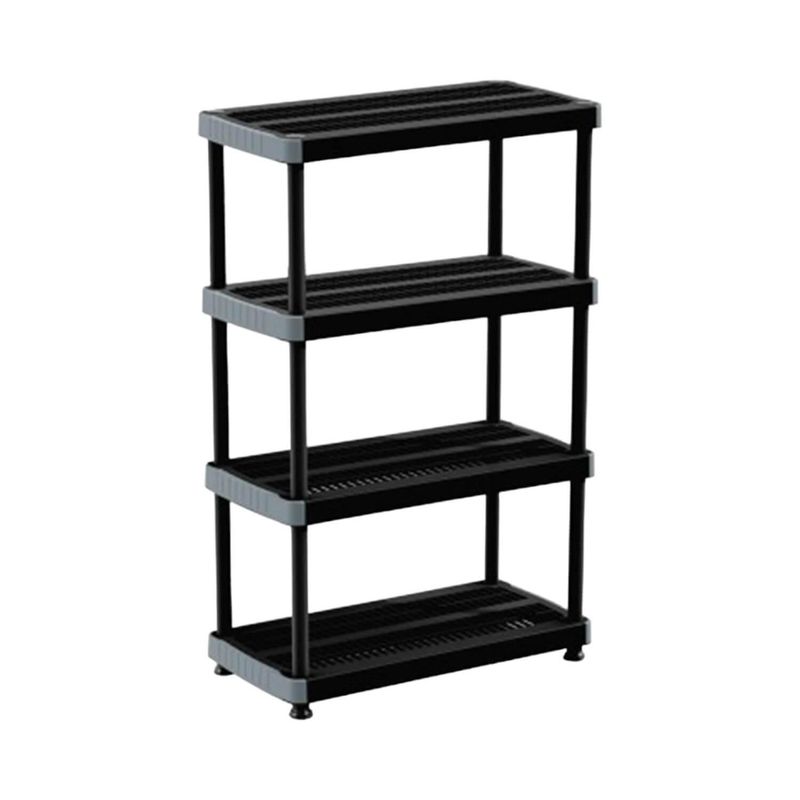 RIMAX - Estante Repisa Rack plastico 4 Niveles 91x45x145cm Rimax