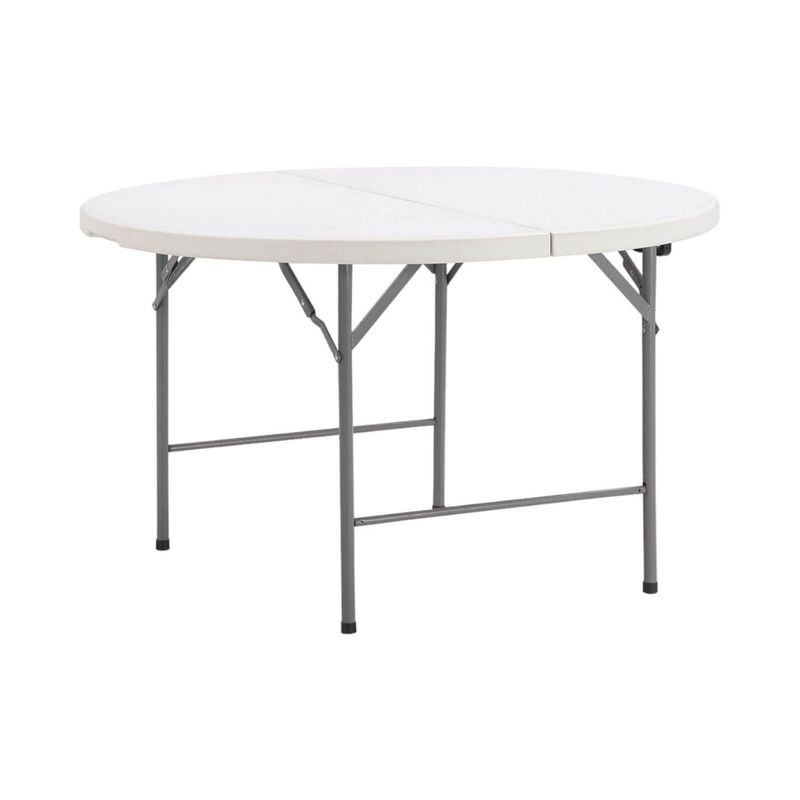 NORTHWEST - Mesa Plegable Redonda 122x74 Cms Blanca Northwest