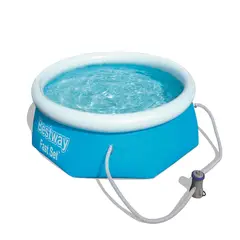 BESTWAY - Piscina Redonda Fácil Armado con filtro 2.44MX66Cm
