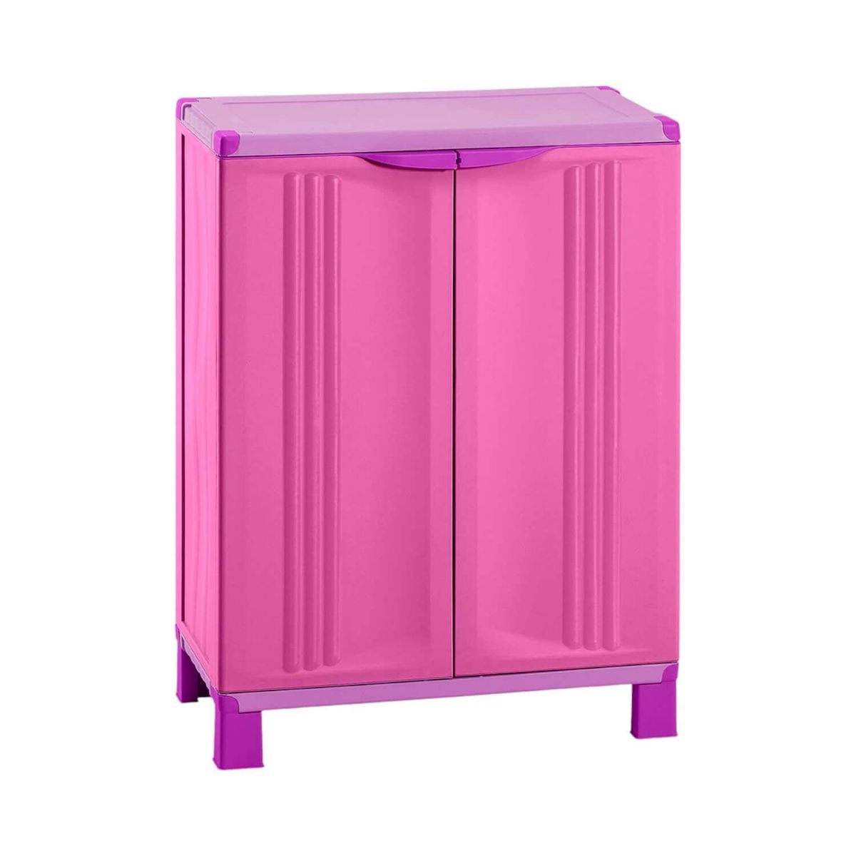 RIMAX - Gabinete Multiuso Plastico Rosado 66.5x39x91 Starplast Rimax
