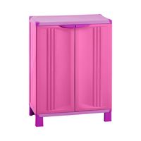 Gabinete Multiuso Plastico Rosado 66.5x39x91 Starplast