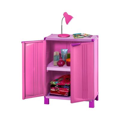 Imagen 2 del producto Gabinete Multiuso Plastico Rosado 66.5x39x91 Starplast