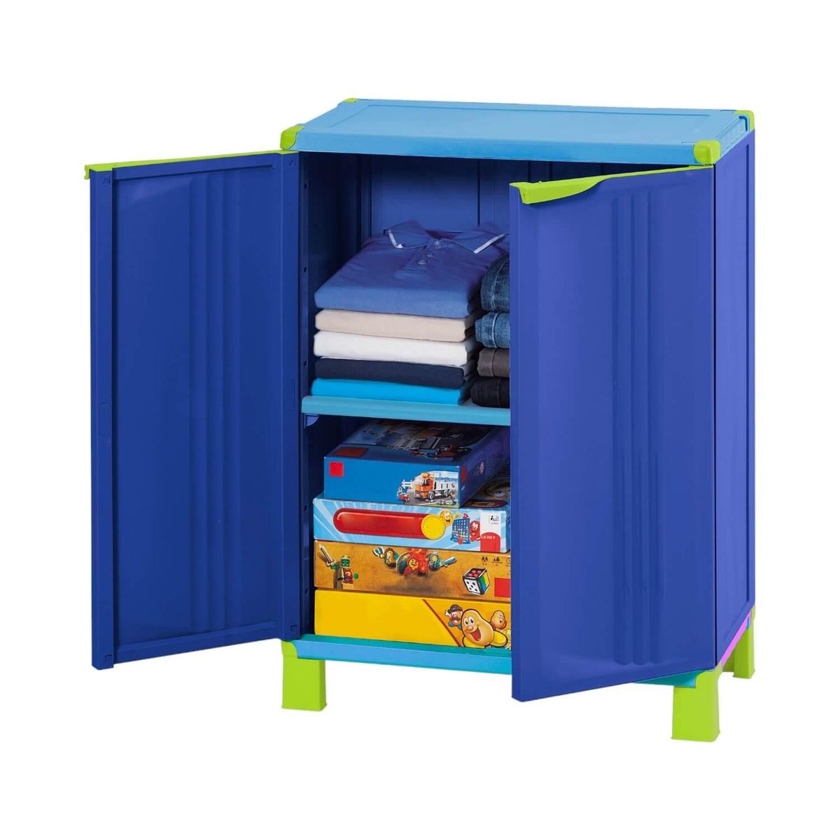 RIMAX - Gabinete Multiuso Plastico Azul 66.5x39x91 Starplast Rimax