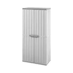 RIMAX - Armario Multiuso Plastico Gris 67.6x39x163 Starplast