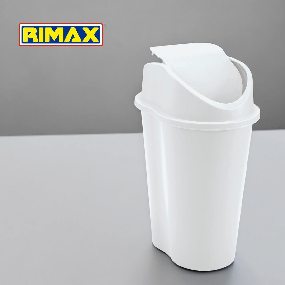 RIMAX - Basurero Plastico Blanco 10 Lts Rimax