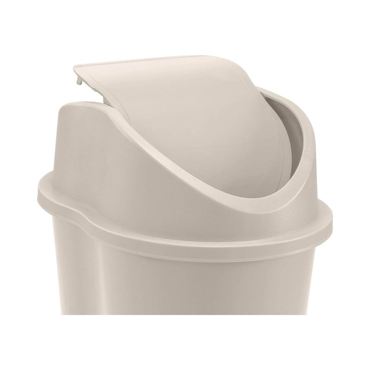 RIMAX - Basurero Plastico Taupe 10 Lts Rimax
