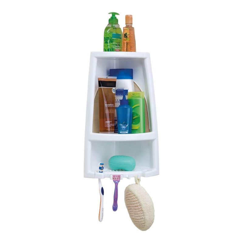 RIMAX - Organizador de Ducha Plastico Blanco Rimax