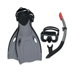 BESTWAY - Set Mascara, Snorkel Y Aletas Hydro-Pro L/Xl
