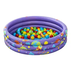 BESTWAY - Piscina con Pelotas 3 Anillos Intergalactic 102X25 Cms