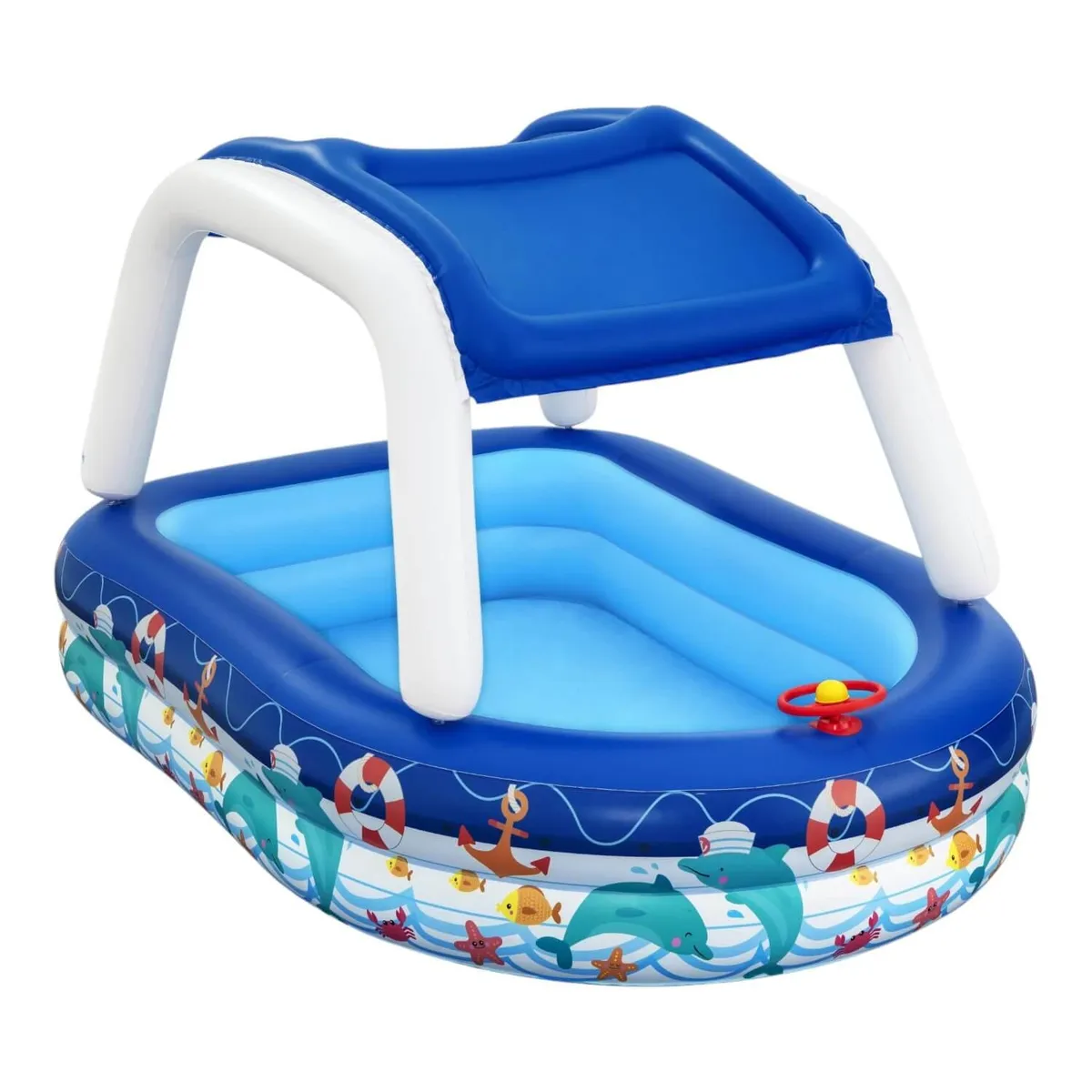 BESTWAY - Piscina Inflable Con Toldo 2.13X1.55X1.32M Bestway
