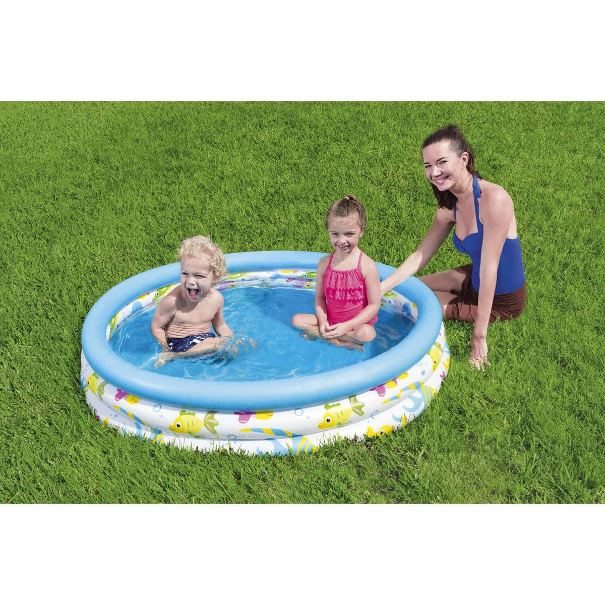 BESTWAY - Piscina Inflable 3 Anillos Corales 122X25Cm Bestway