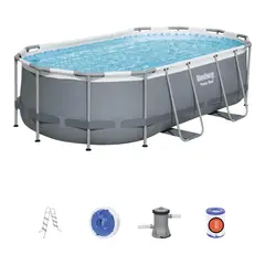 BESTWAY - Piscina Ovalada Filtro + Accesorios 4.27X2.50X1.00M