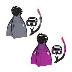 BESTWAY - Set Mascara, Snorkel Y Aletas Hydro-Pro S/M