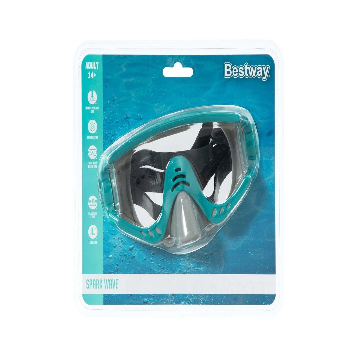 BESTWAY - Máscara Natación Tiger Beach 14+ Años Bestway