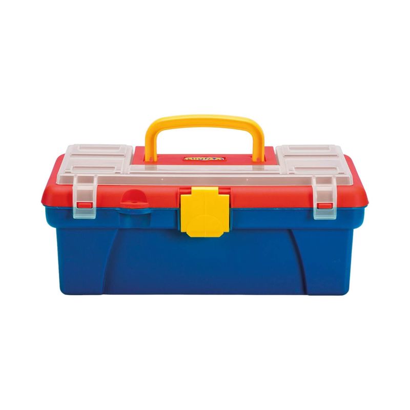 RIMAX - Caja Organizadora Infantil Rojo/Azul 30.4x15.7x12.7cms Rimax