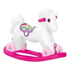 DOLU - Unicornio Mecedor Con Ruedas 70x30x52 Cms