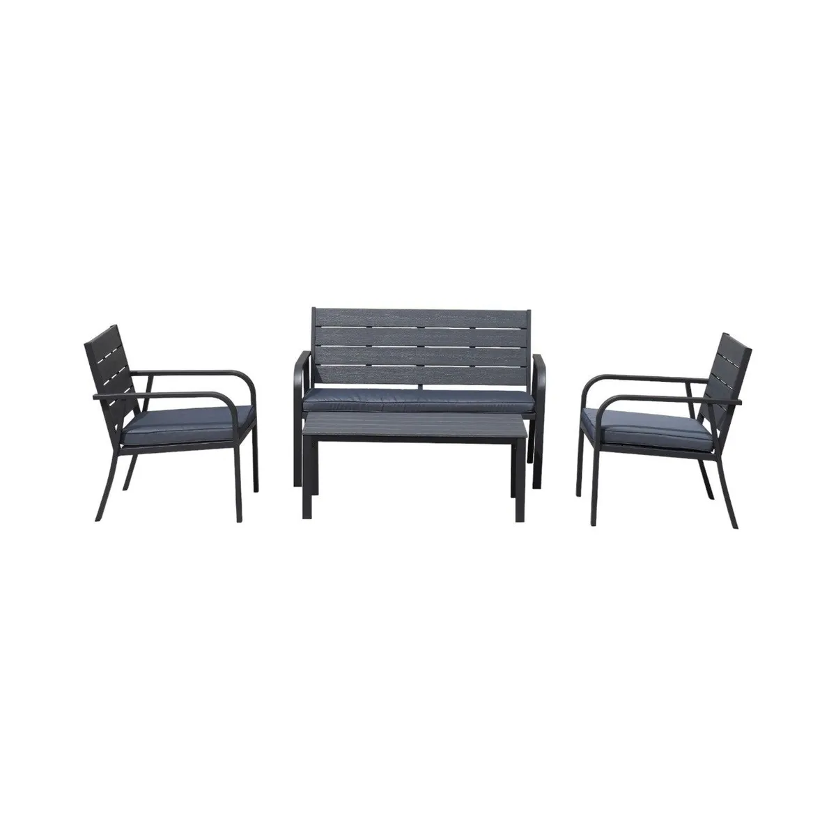 NORTHWEST - Juego Set Terraza Milano 4 Piezas Con Cojin Northwest