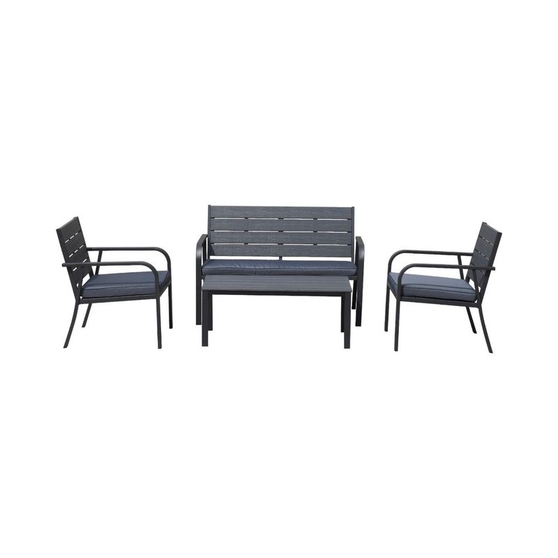 NORTHWEST - Juego Set Terraza Milano 4 Piezas Con Cojin Northwest