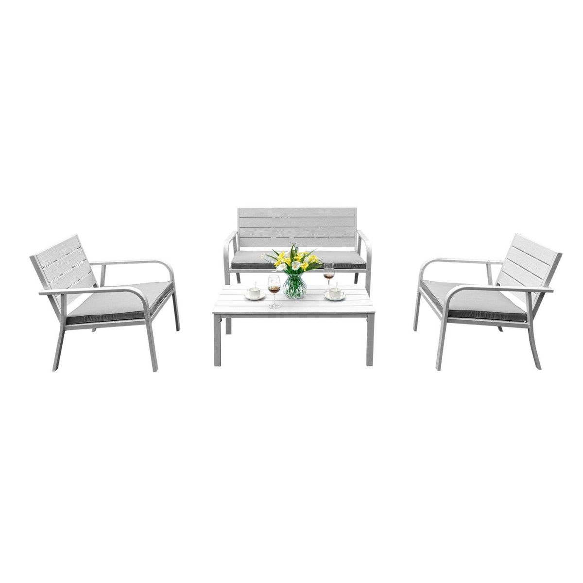 NORTHWEST - Juego Living De Terraza Capri 4 Piezas Northwest