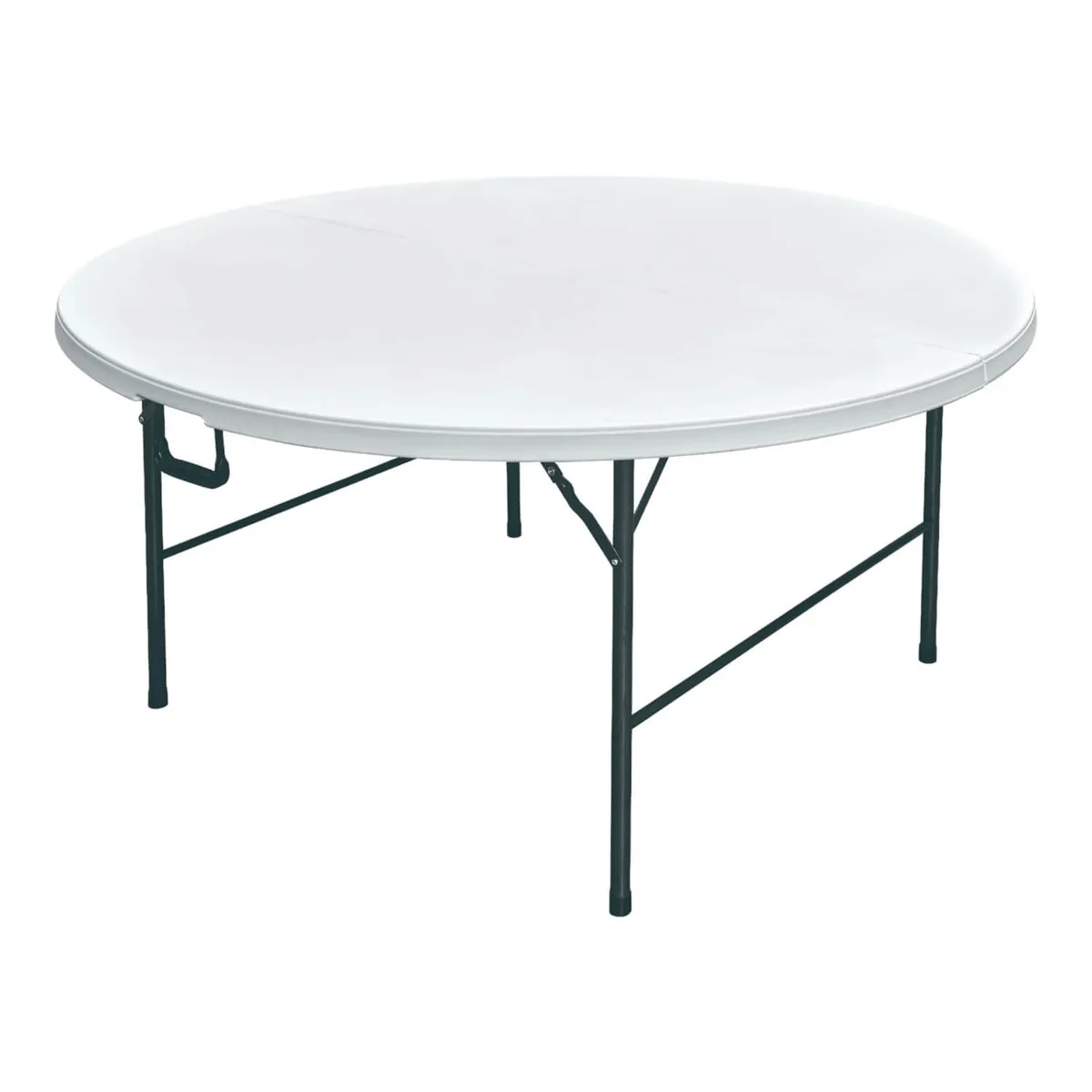 NORTHWEST - Mesa Plegable Redonda 160x74 Blanca Northwest