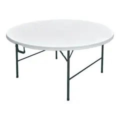 NORTHWEST - Mesa Plegable Redonda 160x74 Blanca