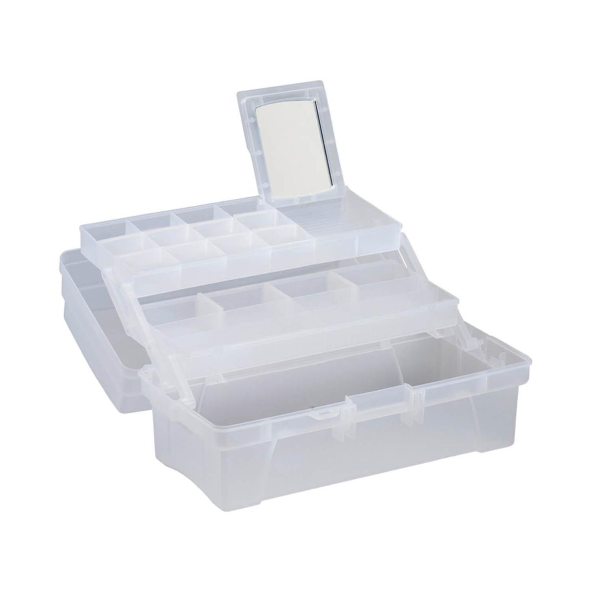 RIMAX - Caja Organizadora Cosmetiquero Transp Vanity 36x21x18 Rimax