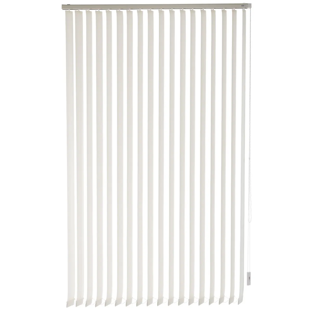 BERTEX - Cortina Vertical Rustic 180cm ancho x230cm alto Persiana Blanca BERTEX