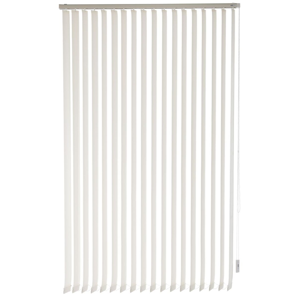 BERTEX - Cortina Vertical Rustic 165cm ancho x230cm alto Persiana Blanca BERTEX