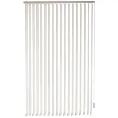 BERTEX - Cortina Vertical Rustic 130cm ancho x230cm alto Persiana Blanca