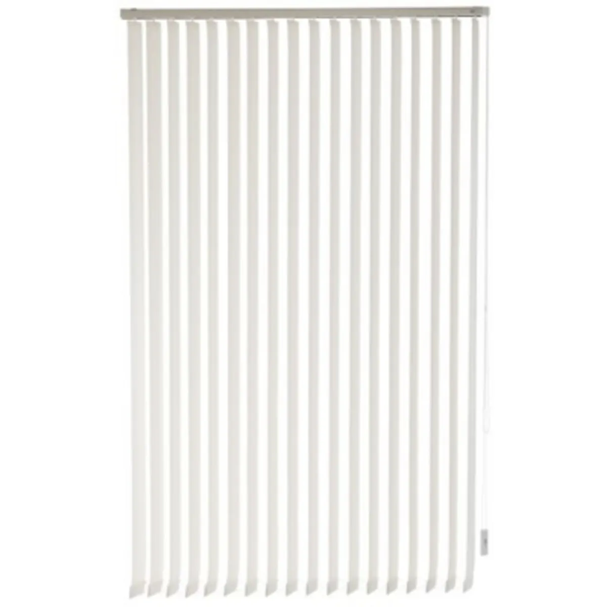 BERTEX - Cortina Vertical Rustic 125cm ancho x230cm alto Persiana Blanca