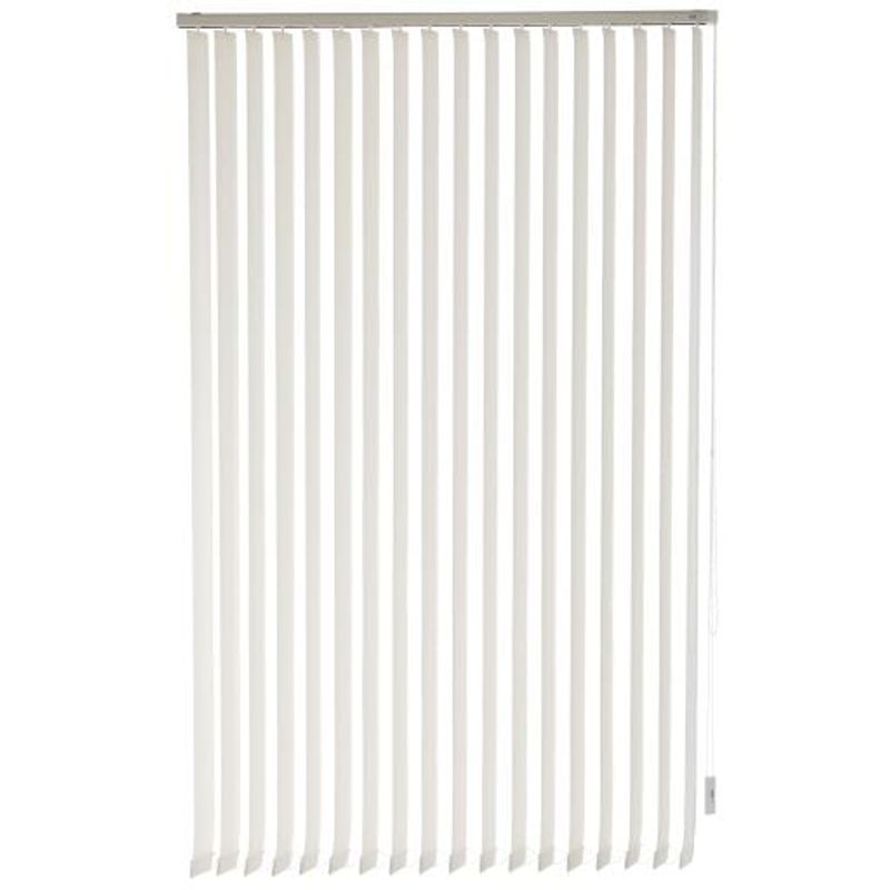 BERTEX - Cortina Vertical Rustic 120cm ancho x230cm alto Persiana Blanca BERTEX