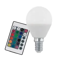 EGLO - Ampolleta LMLed Acrilico E14 4W Rgb+WW Opal 300lm CCTRL Cod10682