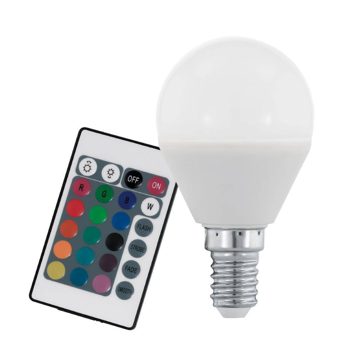EGLO - Ampolleta LMLed Acrilico E14 4W Rgb+WW Opal 300lm CCTRL Cod10682