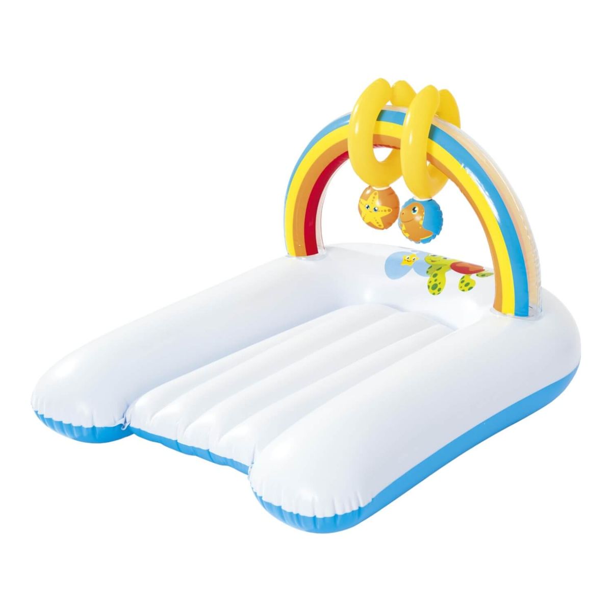 BESTWAY - Colchoneta inflable para Bebe Arcoiris 81X63X46 Cms Bestway