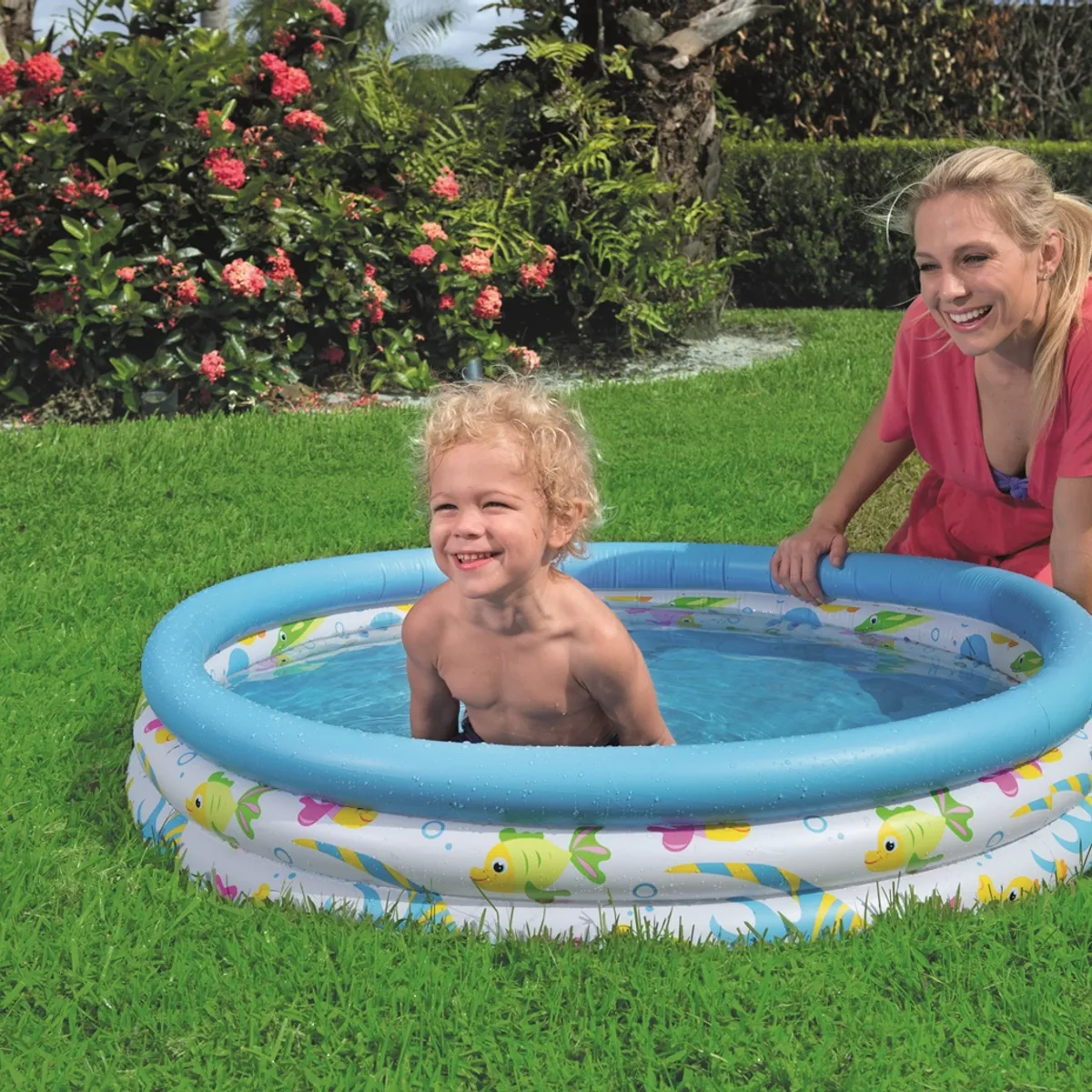 BESTWAY - Piscina Inflable 3 Anillos Corales 102X25Cm Bestway