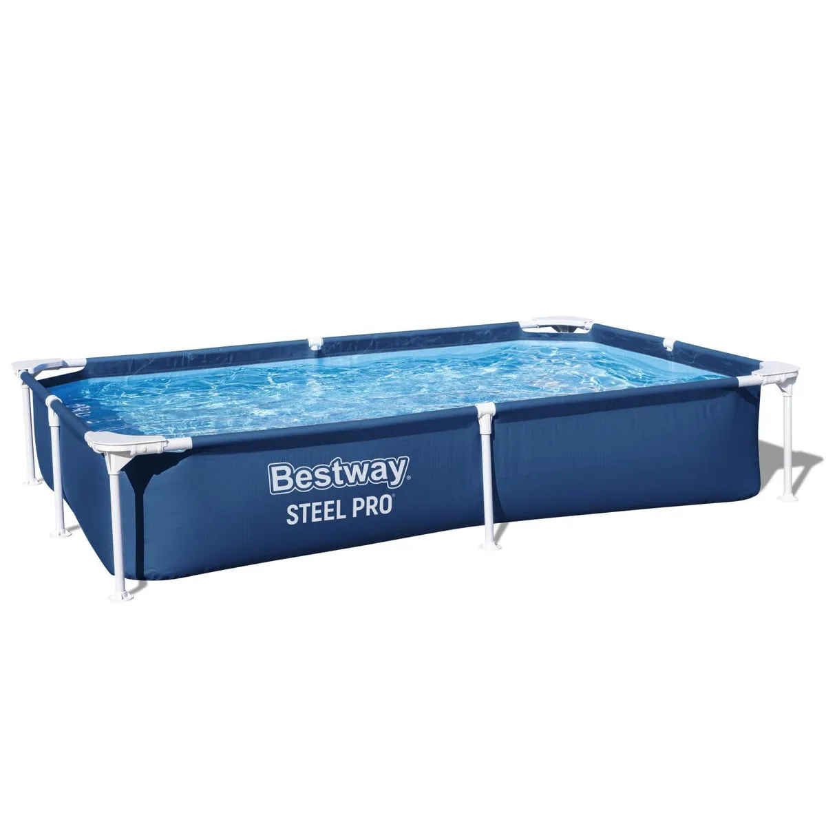 BESTWAY - Piscina Bestway Rectangular Steel Pro 2.21MX1.50MX43Cm Azul