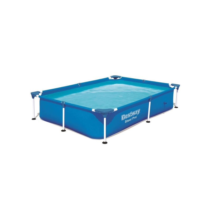 BESTWAY - Piscina Bestway Rectangular Steel Pro 2.21MX1.50MX43Cm Azul
