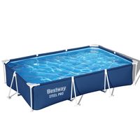 Piscina Rectangular Steel Pro 300MX201MX66Cm Azul 3300L